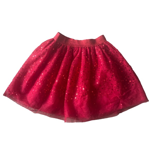 Red matching set cardigan and skirt size 3/4T - Picture 3 of 5